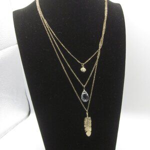 Three Strand Boho Necklace